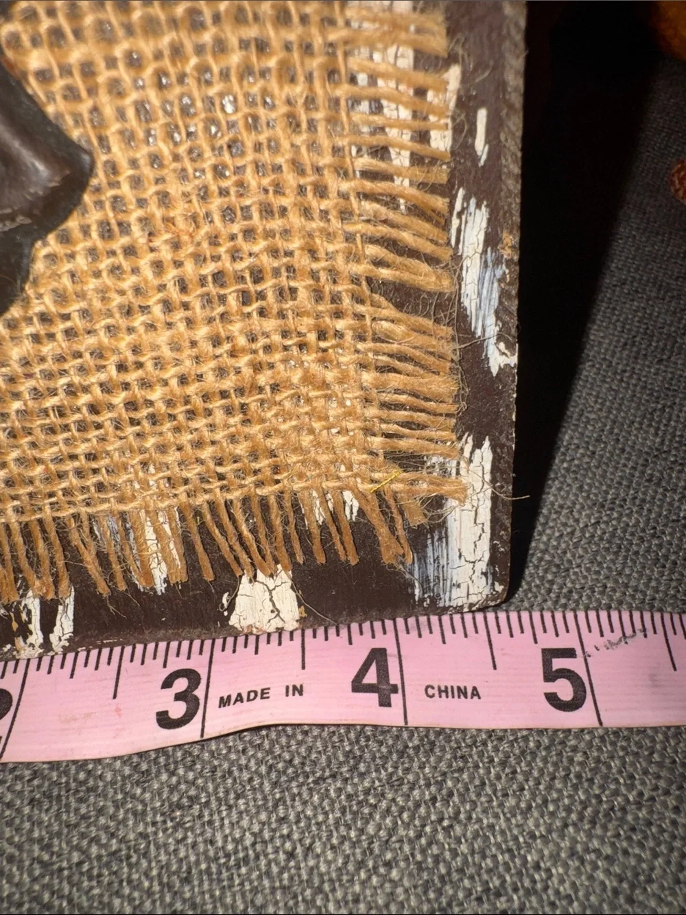 Rustic Distressed Burlap & Skeleton Key Wall Decor | Farmhouse Keyhole Accent